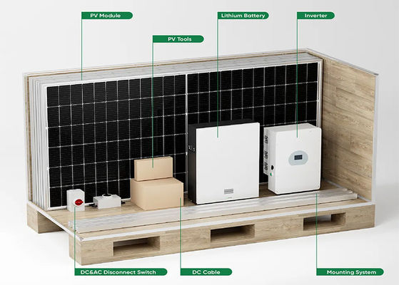 200ah 300ah 5kwh 10kwh 20kwh Solar Roof Racking Systems Panel Mounting System