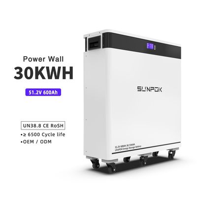 51.2V 600Ah LiFePO4 Solar Battery with 8000 Cycles 10-Year Warranty