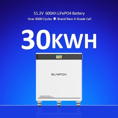 51.2V 48V 560Ah 600Ah 628Ah LiFePO4 Lithium Ion Battery Pack 30kWh Home Energy Storage System Lithium Battery 30kw for Solar