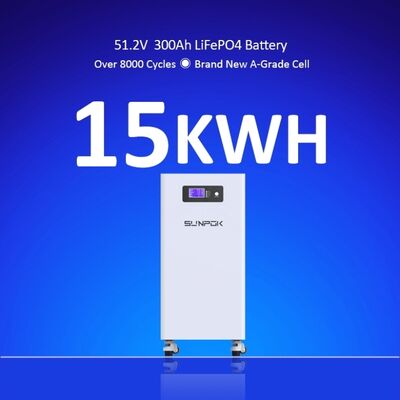 16kWh 51.2v 300ah 314ah 330ah 48v 300ah 320ah Lfp Battery Pack Wall Mounted Lifepo4 Lithium Batteries 10000 Cycle