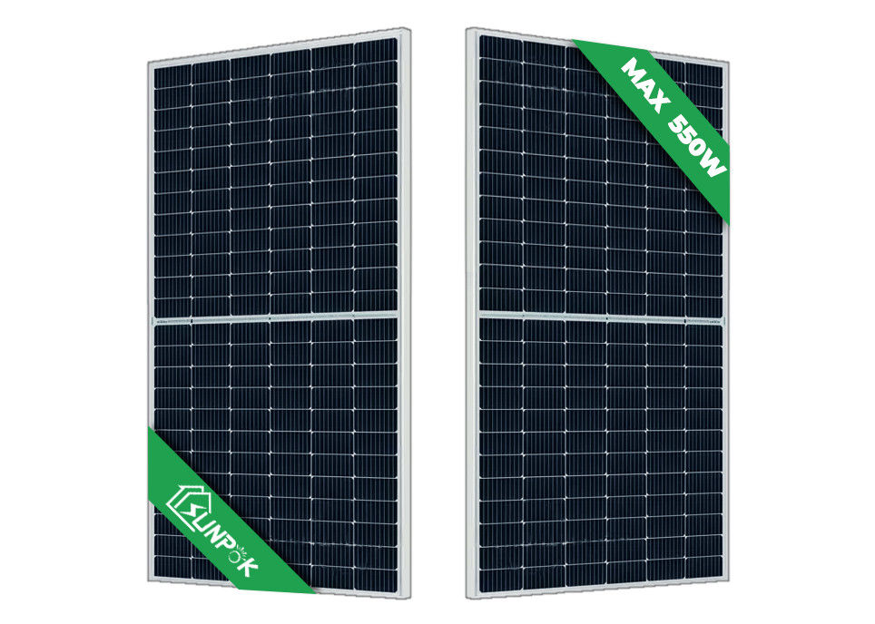 پانل های خورشیدی نیمه سلولی 450 وات مگابایتی پنل های تک PV برای ذخیره انرژی در سیستم خورشیدی