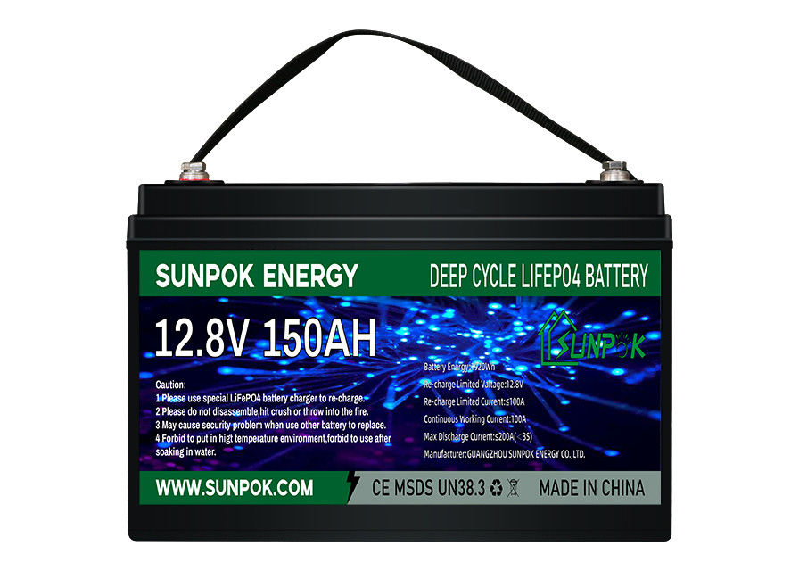 باتری لیتیومی سبک LiFePo4 12V 100Ah چرخه عمیق برای RV با ماژول بلوتوث