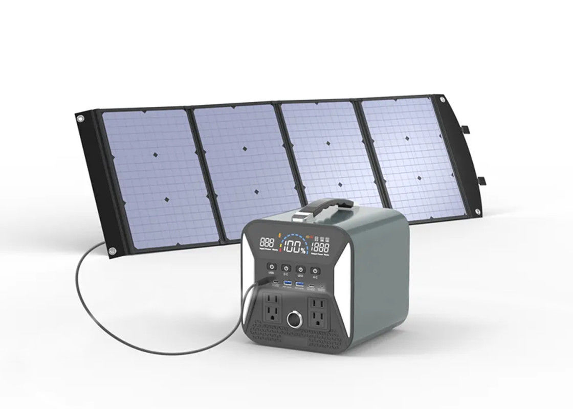 مولد خورشیدی 500w 1000w 2000w 220v باتری لیتیومی ایستگاه پاوربانک قابل حمل خورشیدی