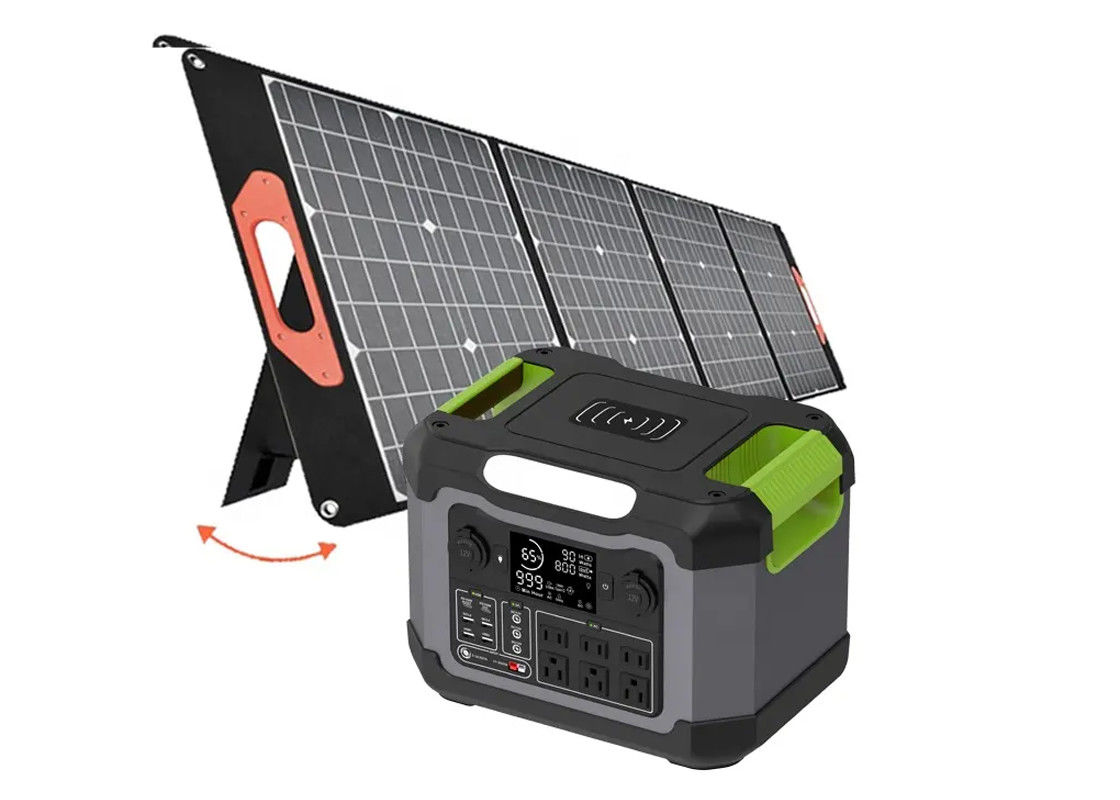 کمپینگ در فضای باز 1200W 500W خورشیدی ژنراتور خورشیدی شارژ نیروگاه قابل حمل