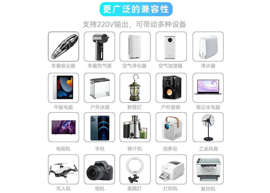 Dc Ac 500W 600W 1000W بانک باتری لیتیومی نیروگاه قابل حمل پشتیبانی شارژ سریع