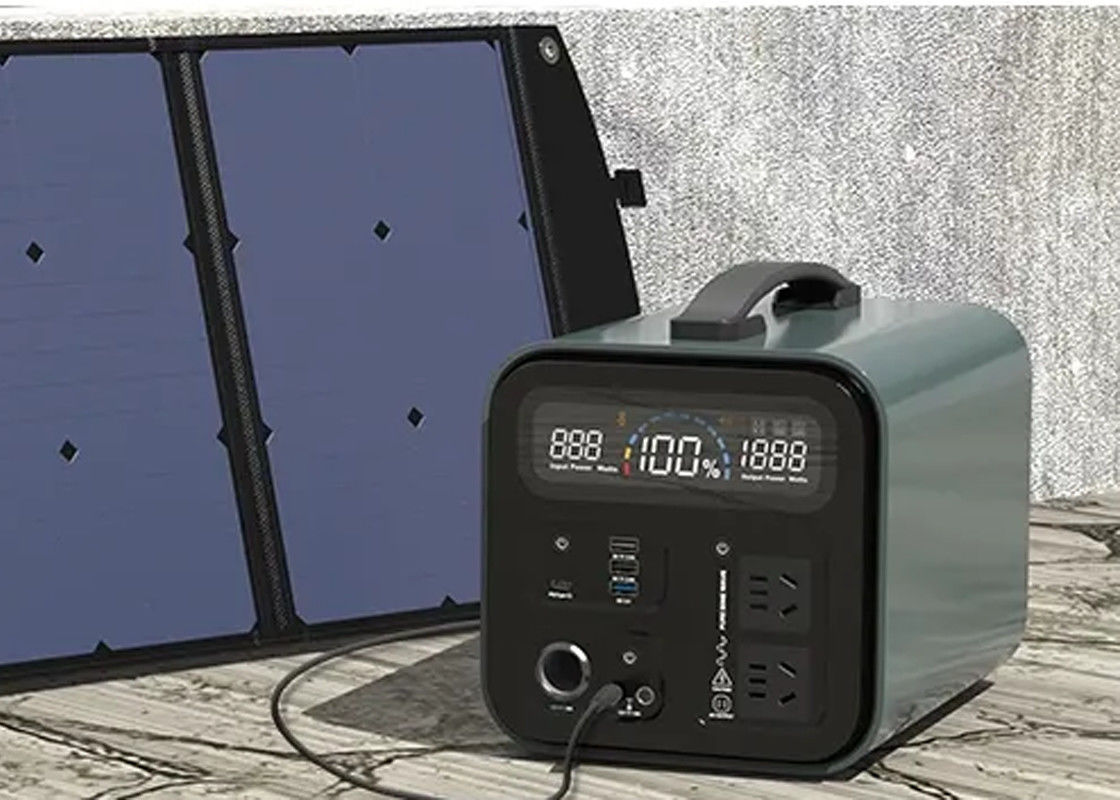 Dc Ac 500W 600W 1000W بانک باتری لیتیومی نیروگاه قابل حمل پشتیبانی شارژ سریع