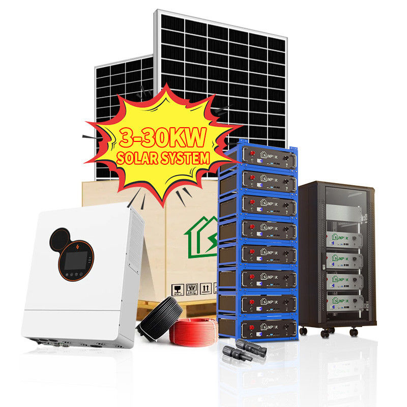 کیت خورشیدی کامل خارج از شبکه 3Kw 5KW 10Kw 15KW 20Kw 30Kw سیستم های انرژی کامل خارج از شبکه