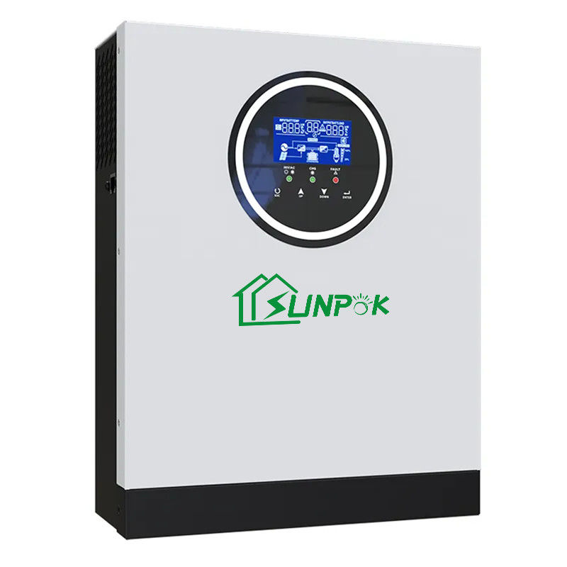 Sunpok 5kw 6kw 7kw On Grid Off Grid Solar Inverter استفاده خانگی Hybrid Off Grid Inverter