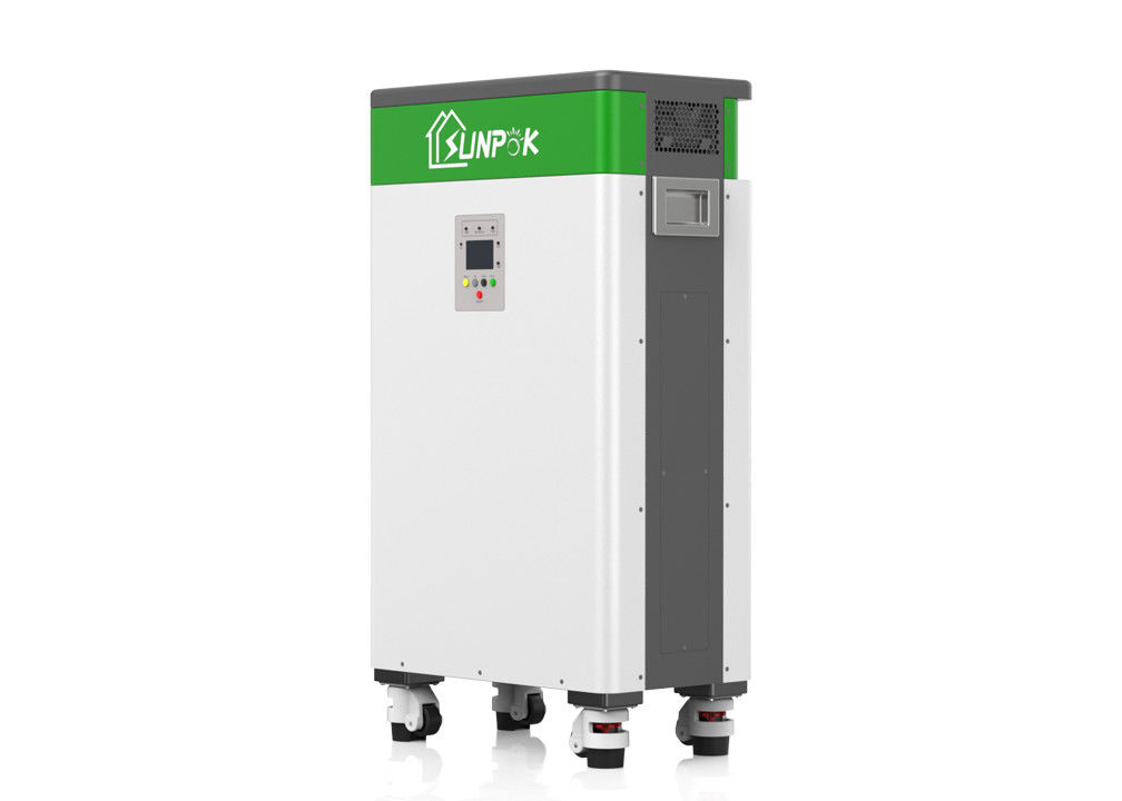 نمایشگر LCD All In One سیستم باتری خورشیدی ESS 5kW 10.24kWh LiFePO4 Power Solar Battery Storage System
