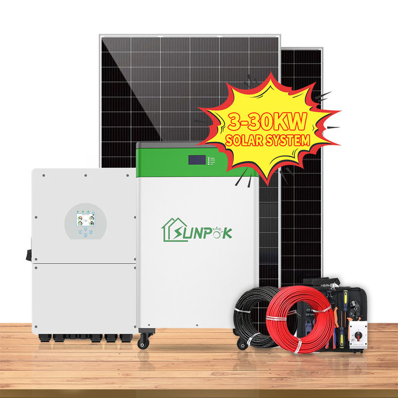 مجموعه کامل سیستم انرژی خورشیدی خانگی 3KW نوع باتری لیتیومی