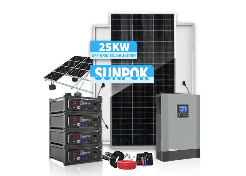 سیستم های Pv نصب شده خورشیدی 48V 200ah 300ah 1000W 3000W سیستم های نصب خورشیدی Pv