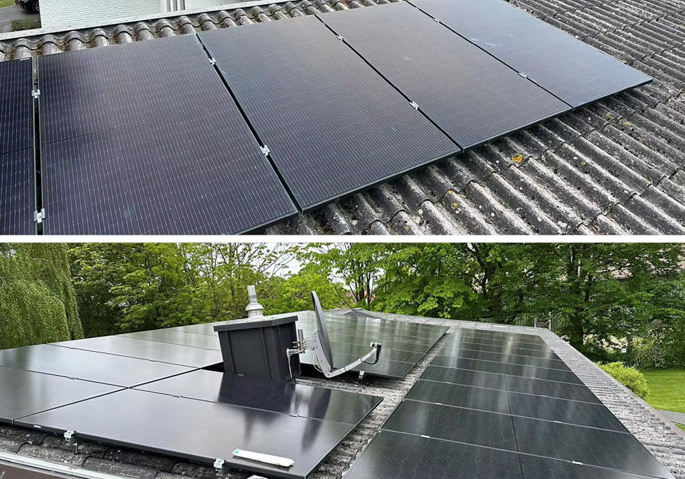 3kw 5kw 8kw 10kw سیستم خورشیدی هیبریدی 5 کیلووات سیستم خورشیدی هیبریدی با باتری