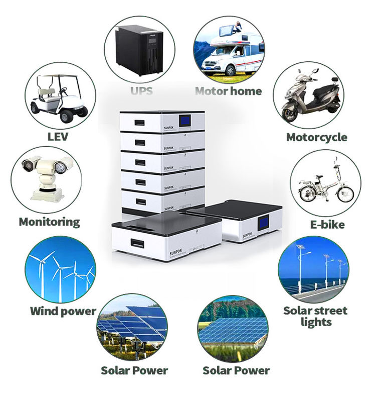 باطری با ولتاژ بالا 5kwh/10kwh/20kwh Ess نوع تقسیم با سیستم خارج از شبکه