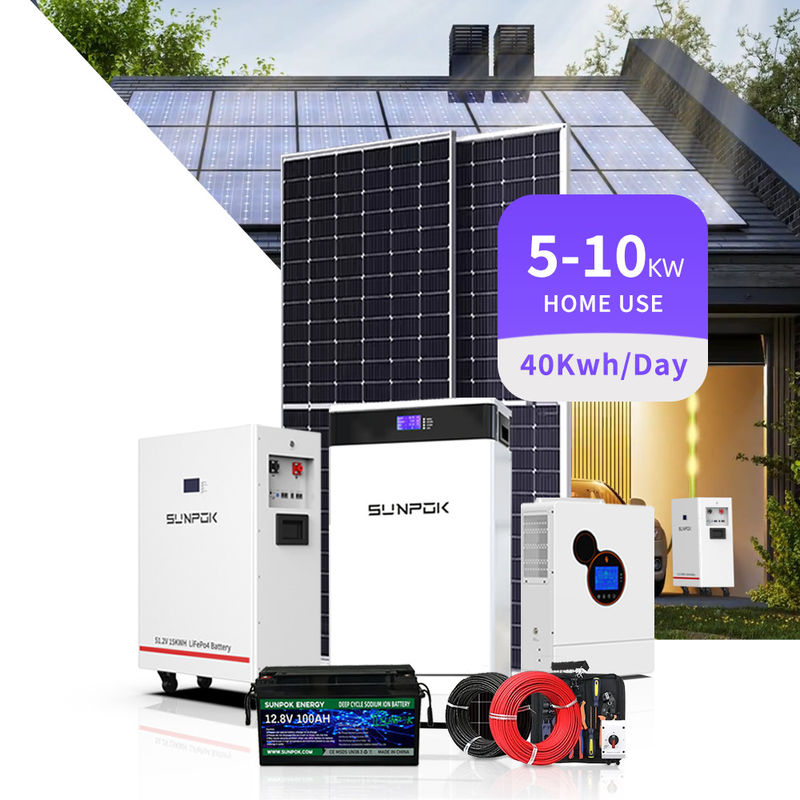 لیتیوم LifePO4 باتری 48v 200ah 5Kwh 10Kwh دیوار برق با BMS برای سیستم خورشیدی خارج از شبکه / هیبریدی