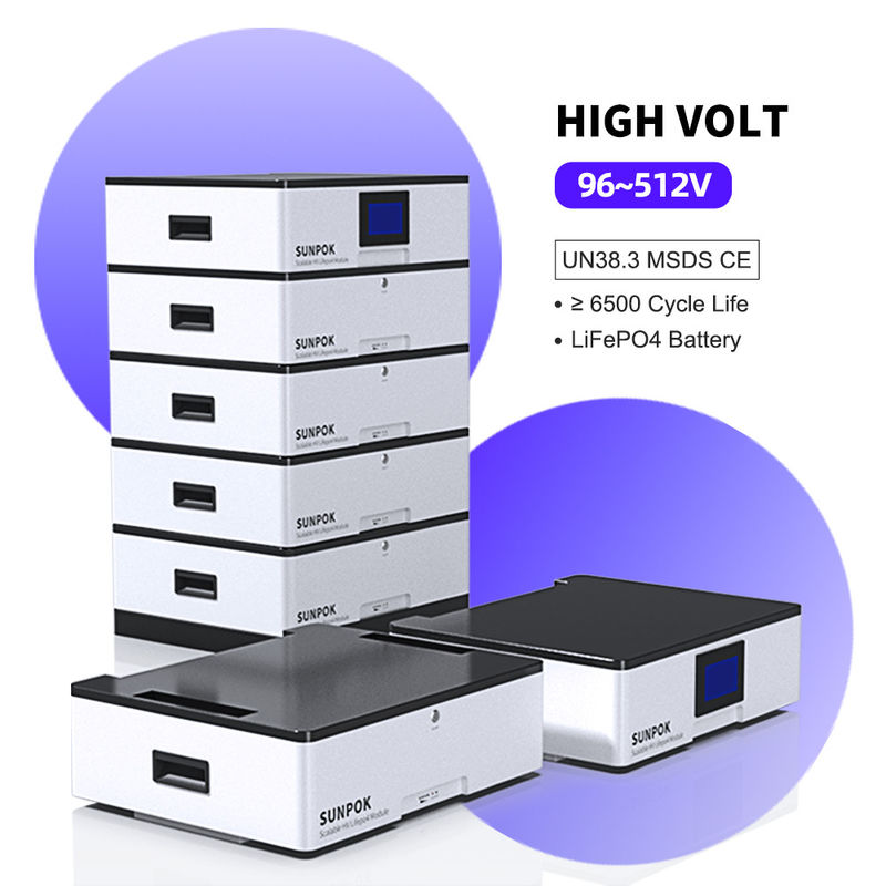 باتری لیتیوم یون متناوب ولتاژ بالا 51.2v 400AH 20KWH باتری یکپارچه ذخیره انرژی خانگی