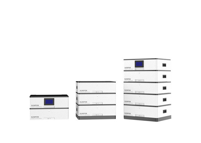 باتری های خورشیدی لیتیوم یون قابل انباشت 48 ولت 100 آمپر 200 آمپر 5Kwh Lifepo4 باتری ذخیره انرژی خانگی