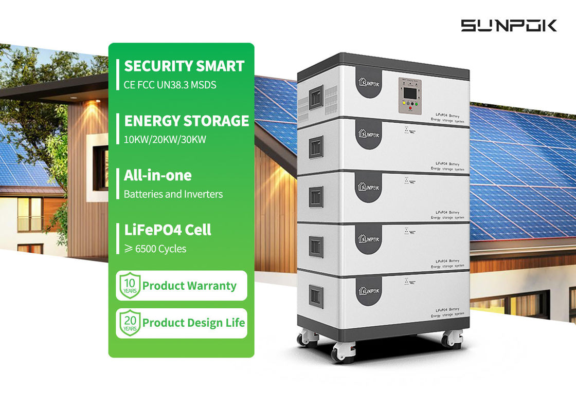 همه در یک اینورتر و باتری لیتیوم 10kW 15kW 20kwh 30kwh همه در یک Ess