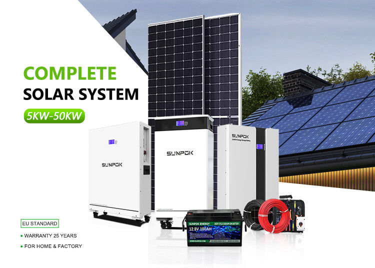سیستم خورشیدی کامل 15Kw 10Kw خارج از شبکه خورشیدی با باتری برای سیستم پنل خورشیدی سیستم های خورشیدی سفارشی