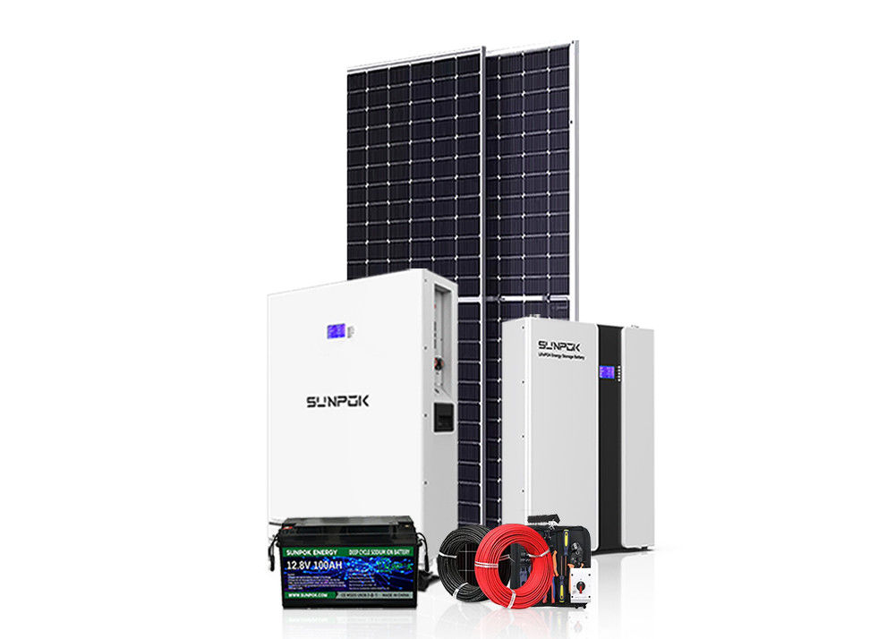 کیت سیستم انرژی هیبریدی 3kw 15kw 30kw 50kw سیستم انرژی خورشیدی