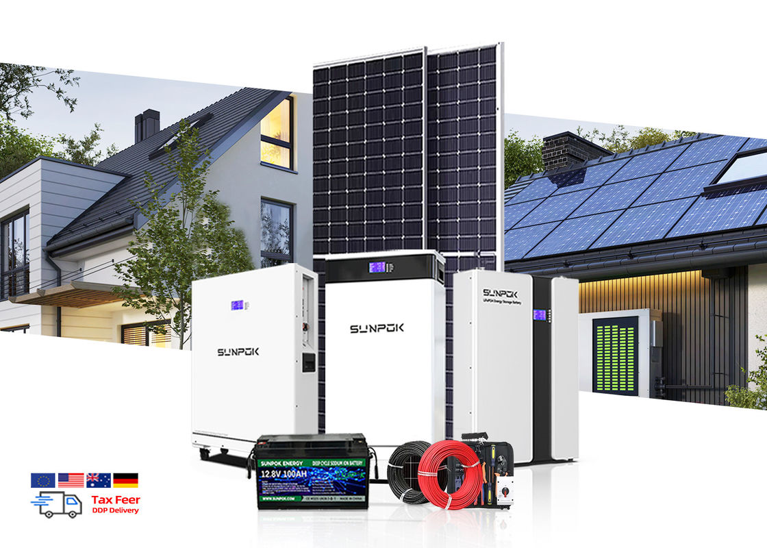 سیستم انرژی خورشیدی کامل 5kv 15kw صنعت سیستم ذخیره انرژی خورشیدی