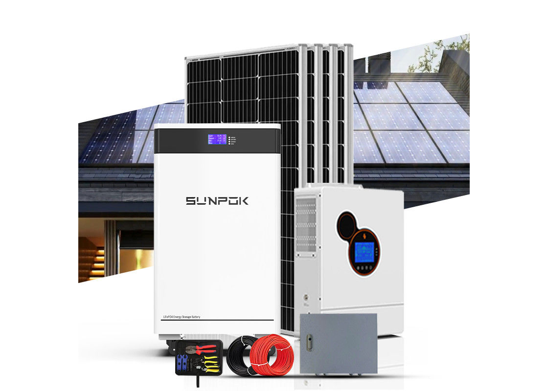 سیستم های خورشیدی کیت کامل خانه 10kW 15kW 200kW خارج از شبکه هیبرید قدرت اینورتر باتری پنل ذخیره سازی سیستم انرژی خورشیدی