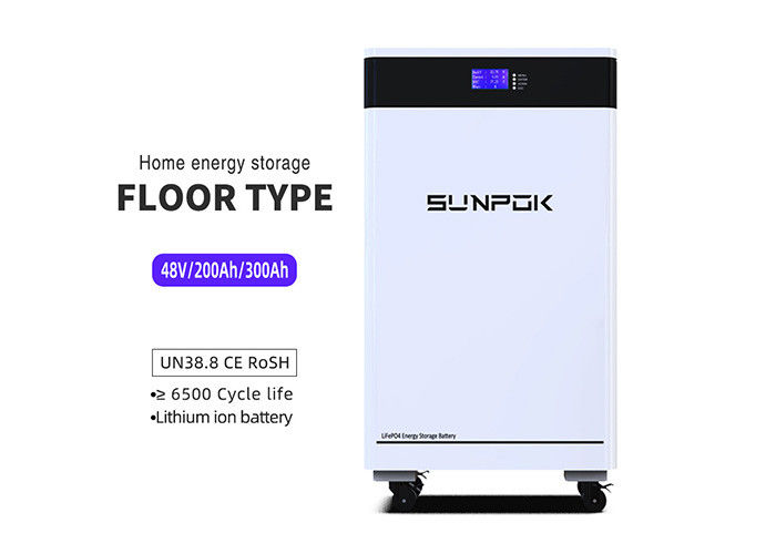 15KWH باتری خورشیدی 51.2V لیتیوم آهن فسفات 300AH باتری ذخیره انرژی خانگی با چرخ