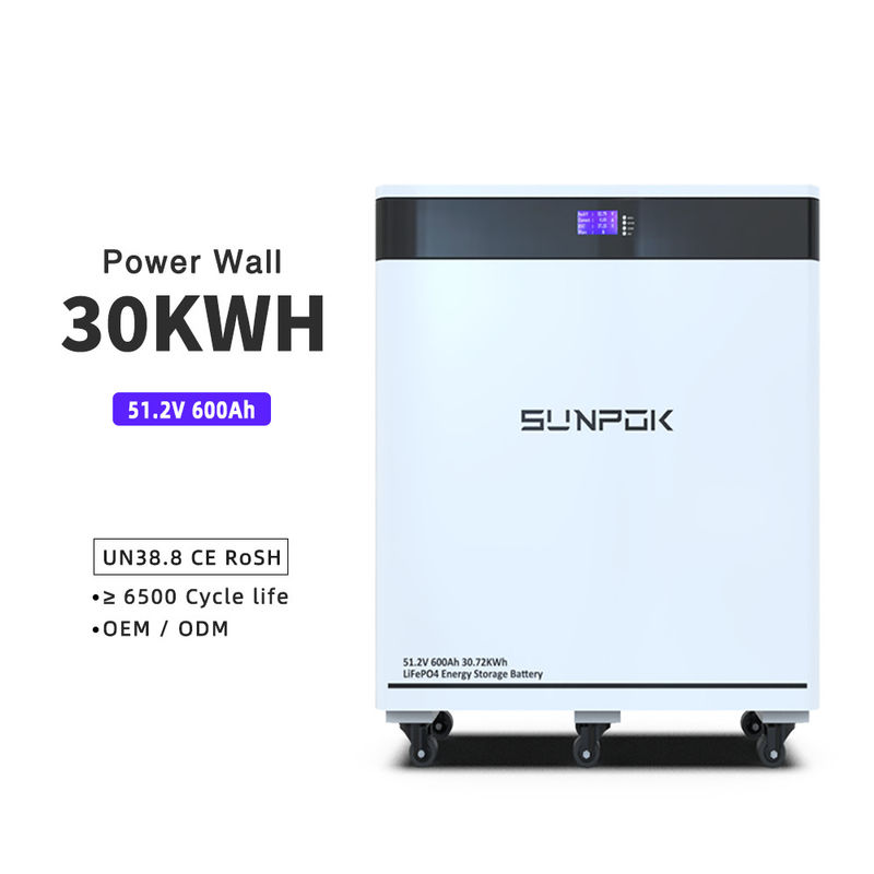 51.2V 30Kwh 600Ah 48V انرژی خورشیدی 30 Kw باتری 48 ولت باتری لیتیوم یون باتری خانه باتری برای سیستم انرژی خورشیدی