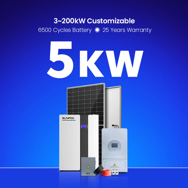 سیستم خورشیدی کامل 3KW 5KW 10KW کیت پنل خورشیدی خانگی 12KW 15KW سیستم انرژی خورشیدی برای خانه