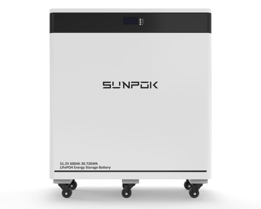 2025 طبقه نوع 30kwh Lifepo4 بسته باتری 51.2v 600Ah ذخیره انرژی باتری لیتیوم با WIFI و بلوتوث