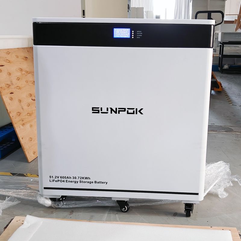 طراحی جدید محصول تازه وارد 48V 51.2V 600AH باتری لیتیوم یون 30KWH باتری لیتیوم
