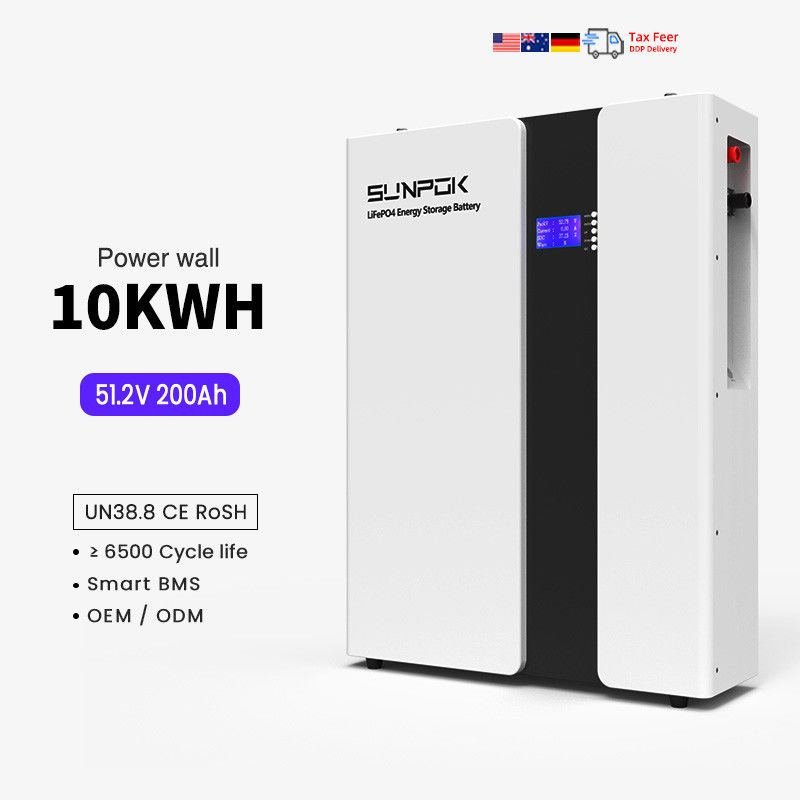 Lifepo4 باتری 48 ولت 51.2 ولت 10KWH باتری لیتیوم دیواری 48 ولت 200 ساعت باتری لیتیوم یون