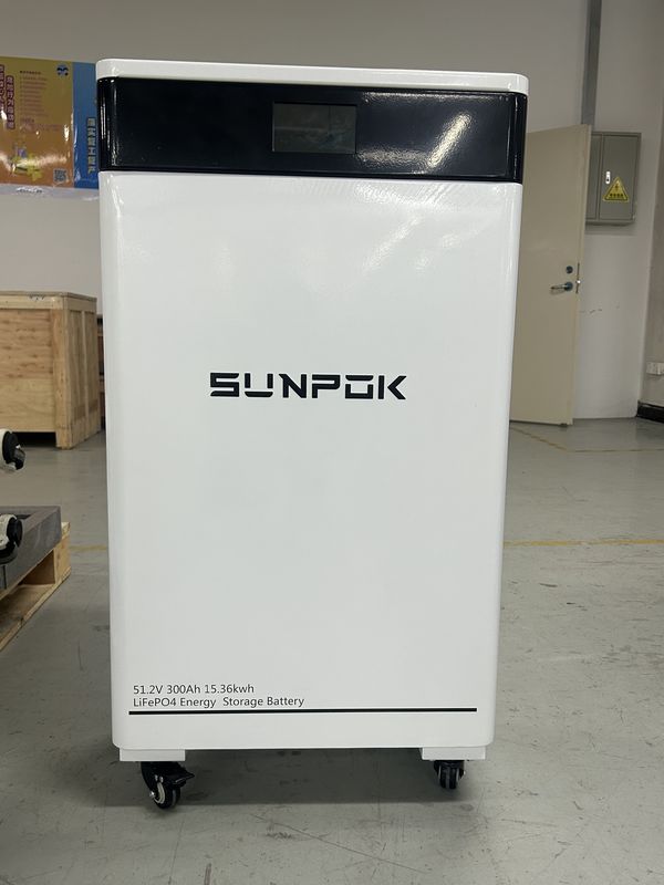 سیستم خورشیدی خانه 16Kwh 15Kwh باتری لیتیوم با چرخ 51.2V 314Ah 300Ah 48V باتری ذخیره انرژی لیتیوم برای خانه