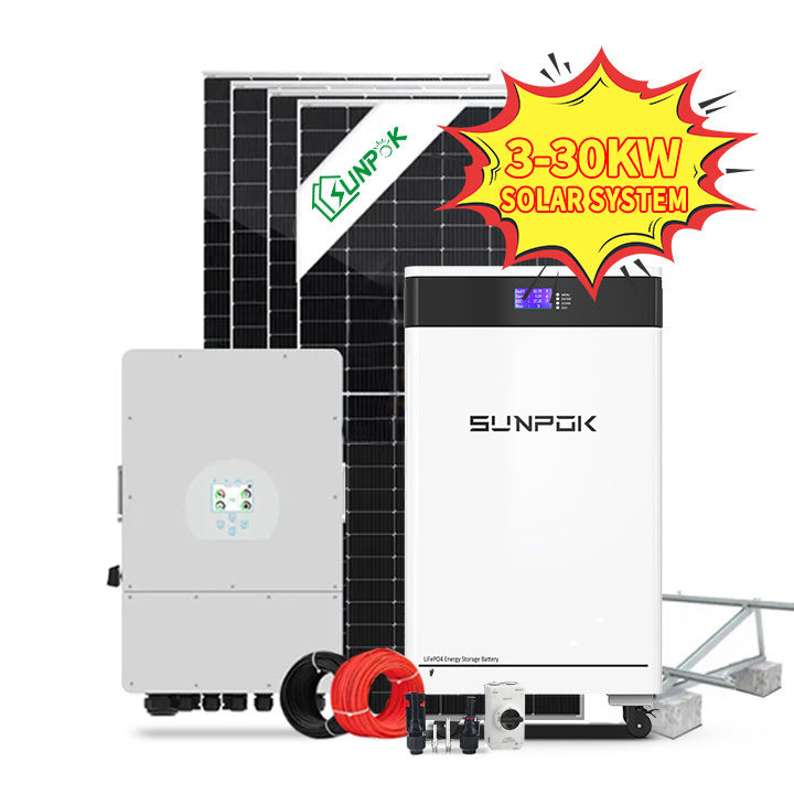 5 کیلووات 10 کیلووات 20 کیلووات 50 کیلووات خارج از شبکه قیمت عمده فروشی سیستم کامل انرژی خورشیدی نصب PV خورشیدی پنل های فتوولتائیک سیستم خورشیدی