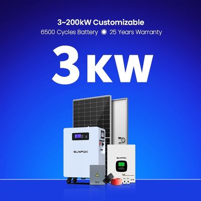 Complete Home Off Grid 1kw 3kw 5kw Solar System on Grid Lithium Solar Energy Storage Kit