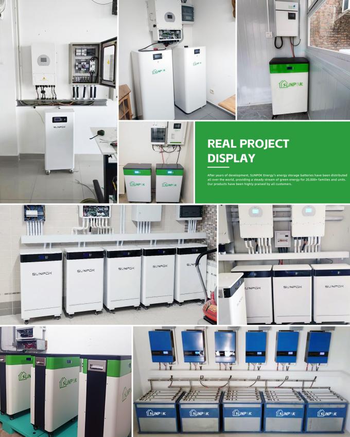15kwh خانه سیستم انرژی خورشیدی 51.2V 300Ah LiFePO4 باتری لیتیوم بسته باتری ذخیره انرژی 9
